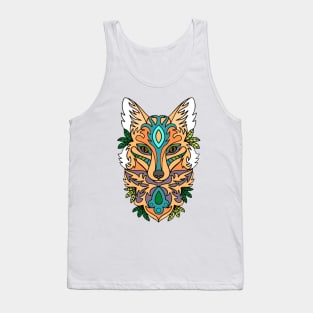 Wolf mandala art Tank Top